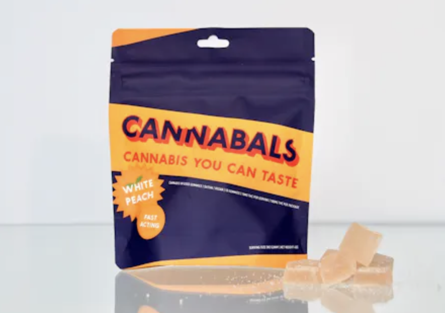 White Peach Distillate Gummy 100mg 10pk