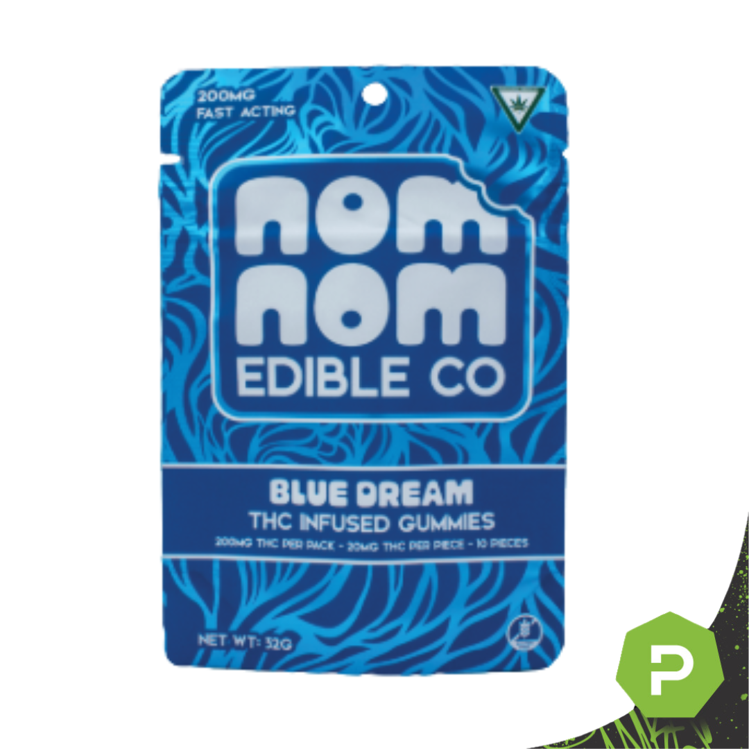 Nom Nom Edible Co | 200mg Gummies | Blue Dream