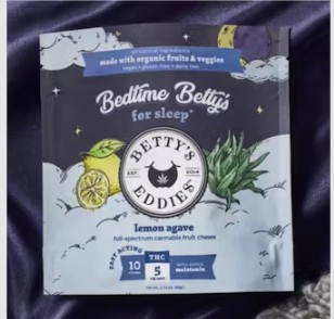 High Dose Betty's Bedtime Lemon Agave Fruit Chews (10pk - 500mg total)
