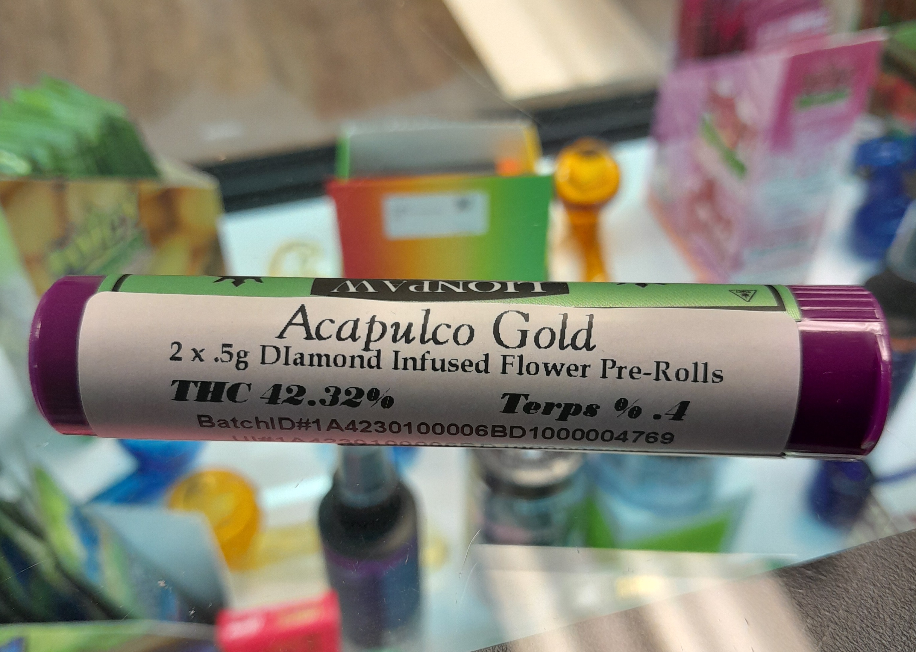 Lion's Paw | 1g | Acapulco Gold | Infused Pre-Roll | 2pk