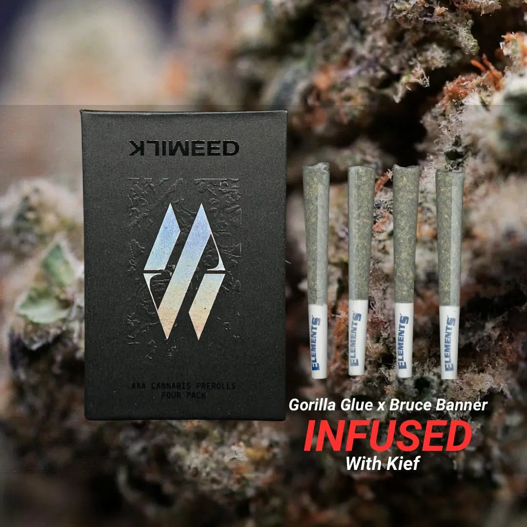 Gorilla Glue x Bruce Banner | Hybrid | 4 Pk Infused Pre-Rolls