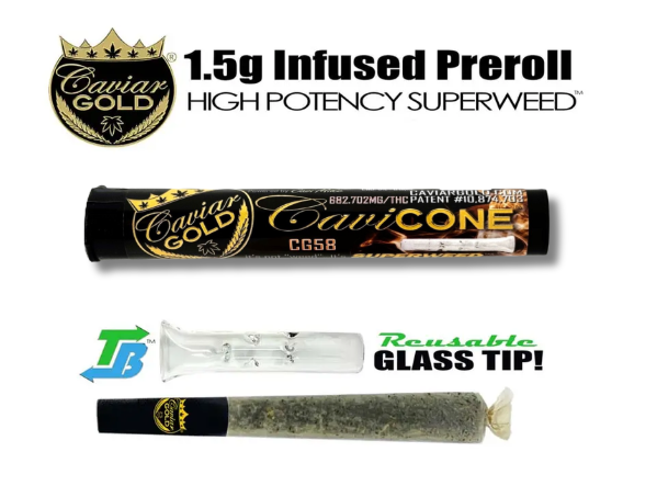 CG58 | CAVI CONE INFUSED PREROLL | 1.3G