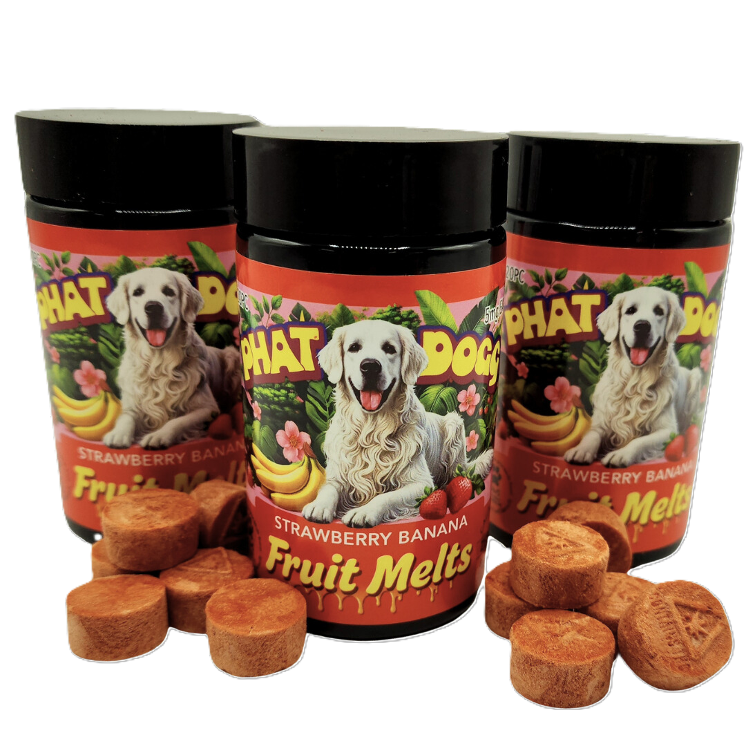 Phat Dogg | Strawberry Banana | Hash Rosin Fruit Melts - 20pcs