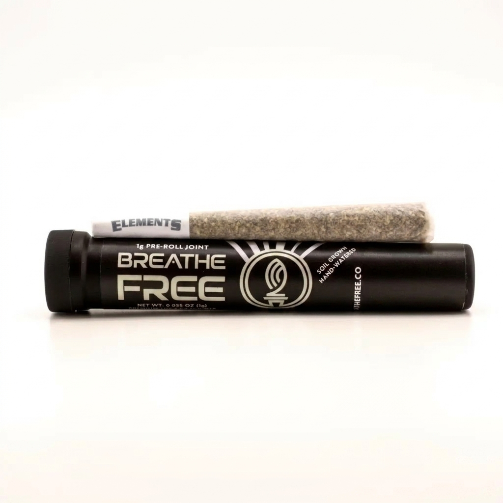 Breathe Free - Platinum Kush x King Sherb Pre-Roll - 1g