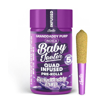 Jeeter | Granddaddy Purp | Quad-Infused Baby Pre-Rolls 5PK 2.5G