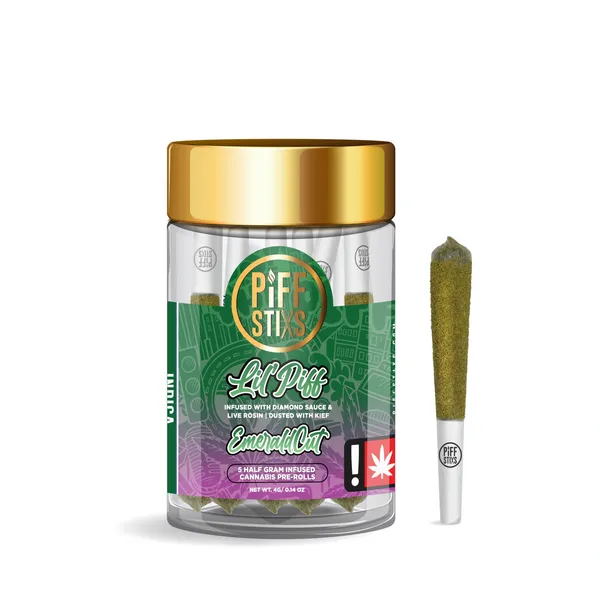 Piff Stixs - Emerald Cut - .5G Infused Preroll 5PK