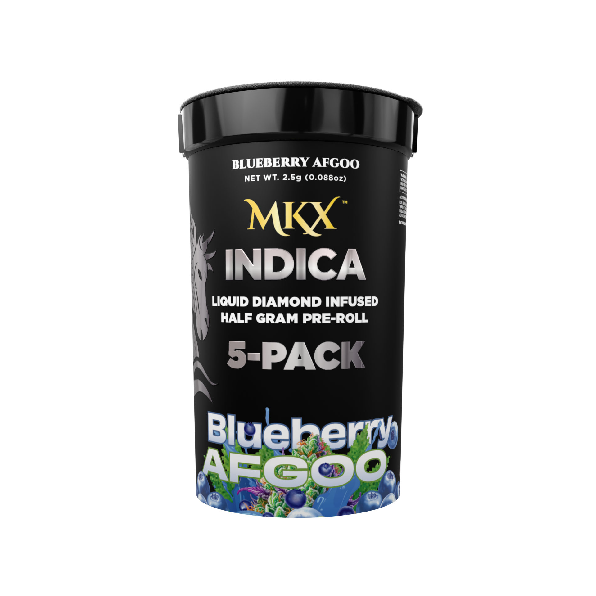 MKX | 5-Pack Liquid Diamond Pre-Rolls - Blueberry Afgoo