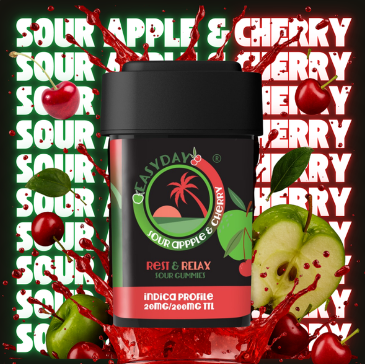 Sour Apple Cherry: Rest & Relax I 200mg THC