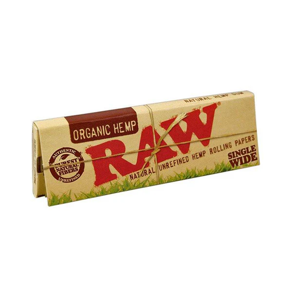 RAW : ORGANIC HEMP SINGLE WIDE PAPERS