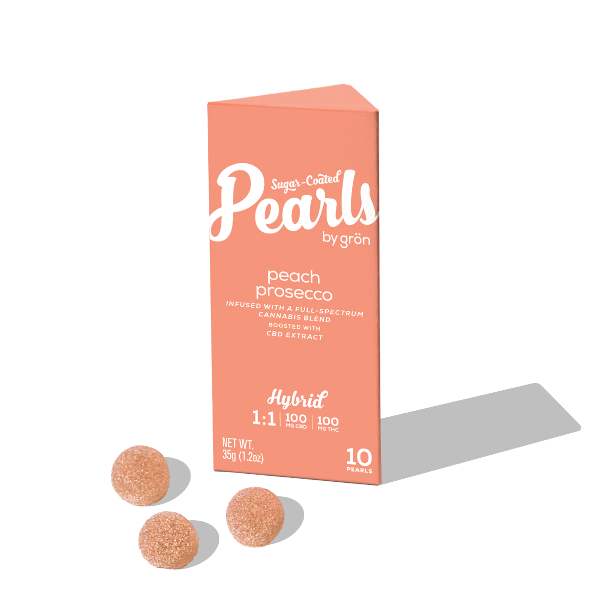 Gron - 1:1 Peach Prosecco Pearls 100mg