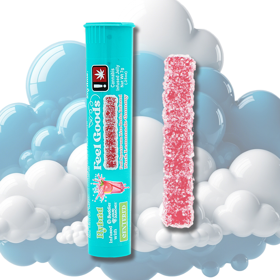 Feel Goods: 100mg Pink Lemonade Hybrid - Gummy Straw - Feel Goods - 1/4oz