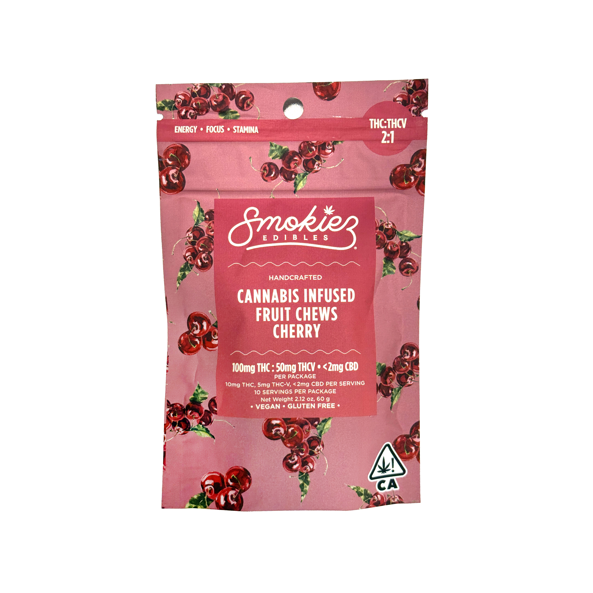 Smokiez - Cherry 2:1 THCv (s) - Fruit Chews - 100mg