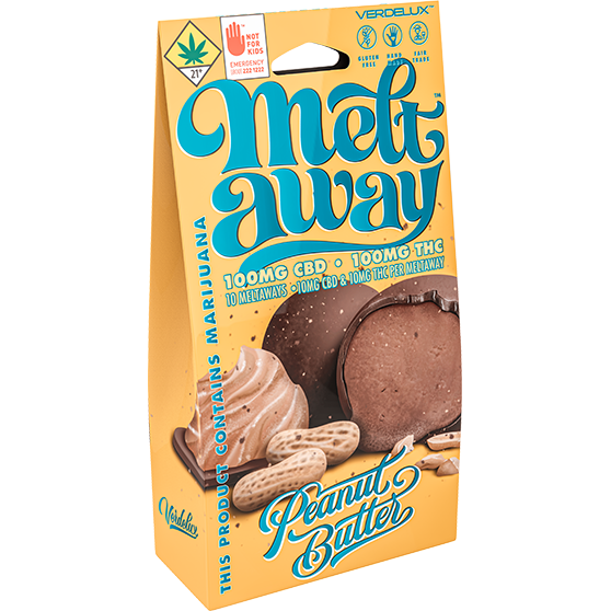 Meltaway Chocolate Covered Peanut Butter 1:1 Truffles 10-pack Edibles Verdelux | 200mg (DOH)