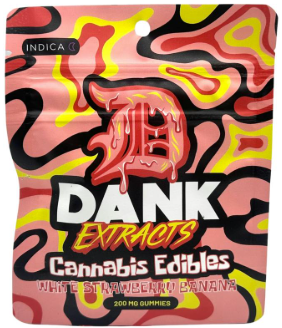 Dank Extracts | 200mg Gummies | Strawnana