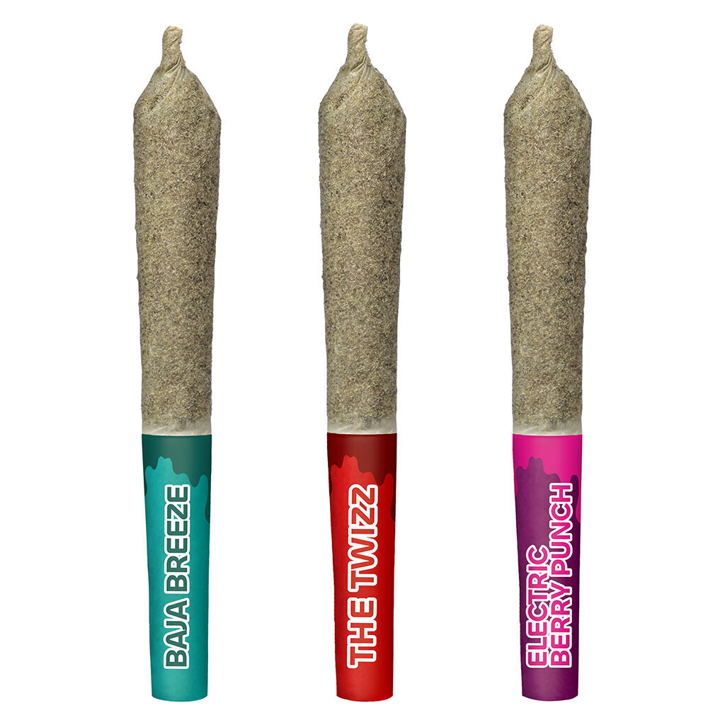 Sticky Greens - High Score Sativas - Liquid Diamond Double Infused Pre-Rolls - 3x0.5g