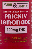 Pure & Simple RTD Prickly Lemonade Juice 100mg