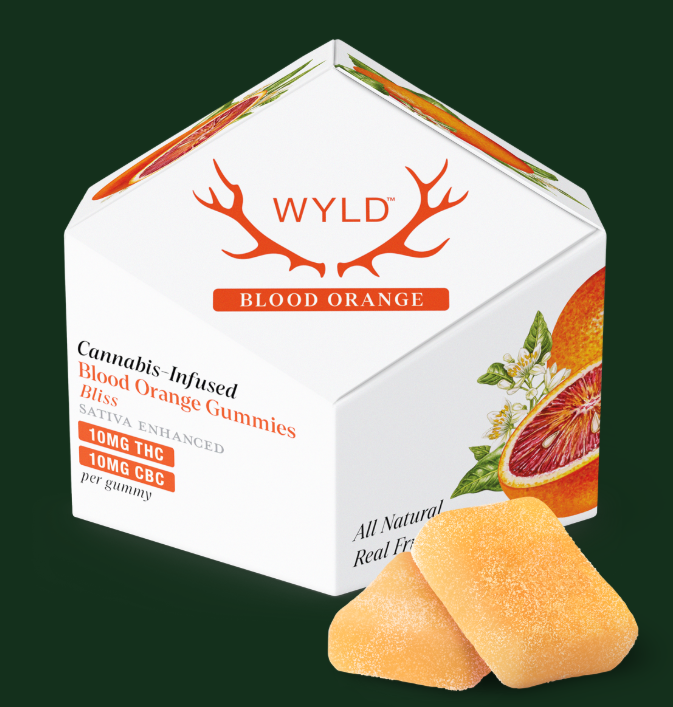 WYLD | Blood Orange 1:1 THC CBC Gummies product photo
