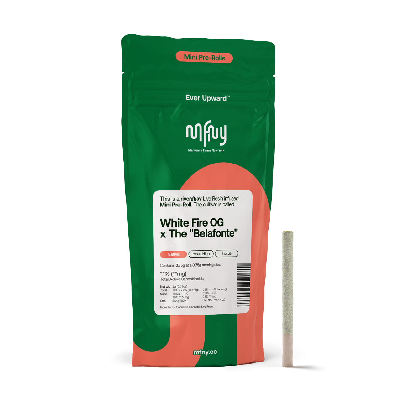 Live Resin Infused Pre-Roll - White Fire OG x The Belafonte
