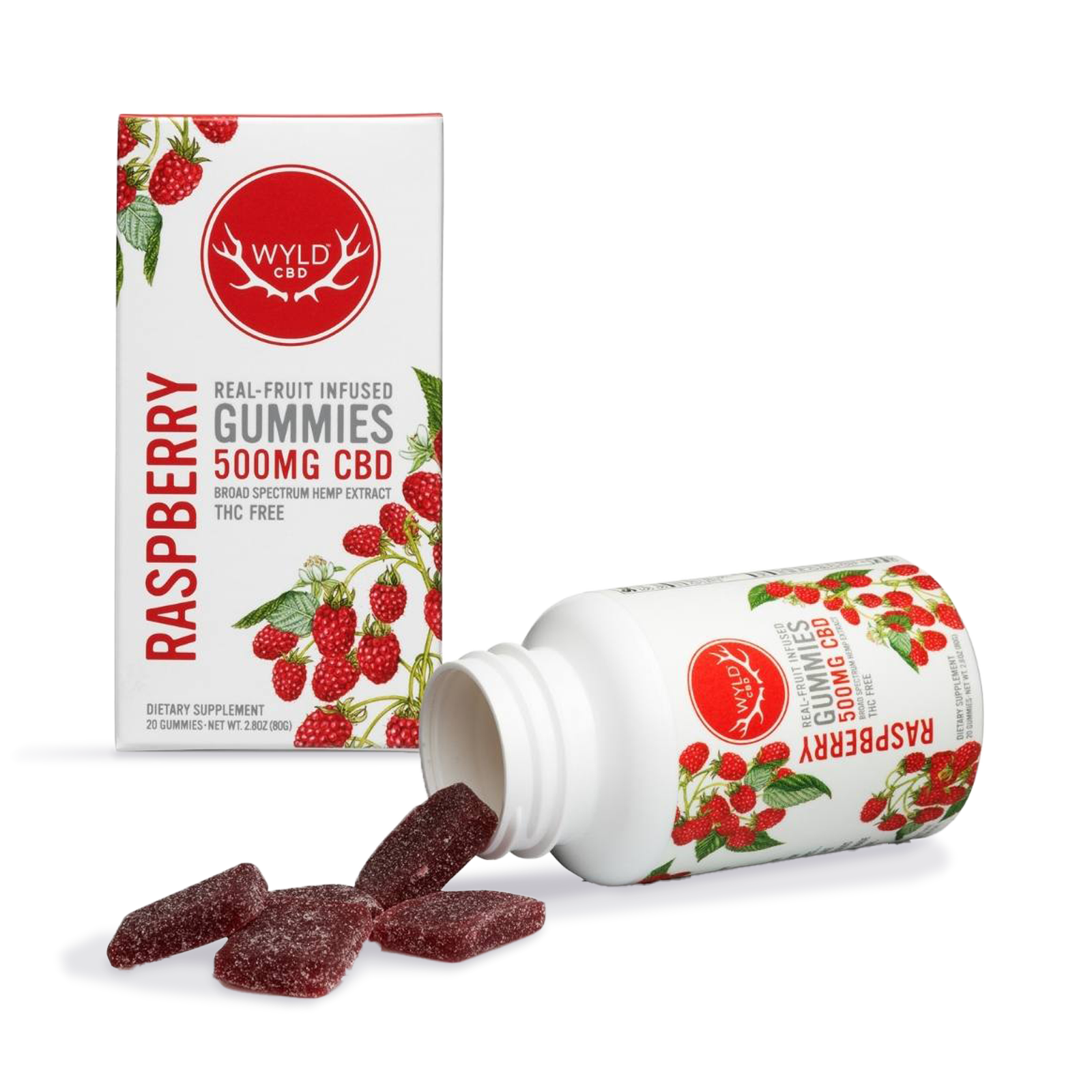 Raspberry Gummies 500mg
