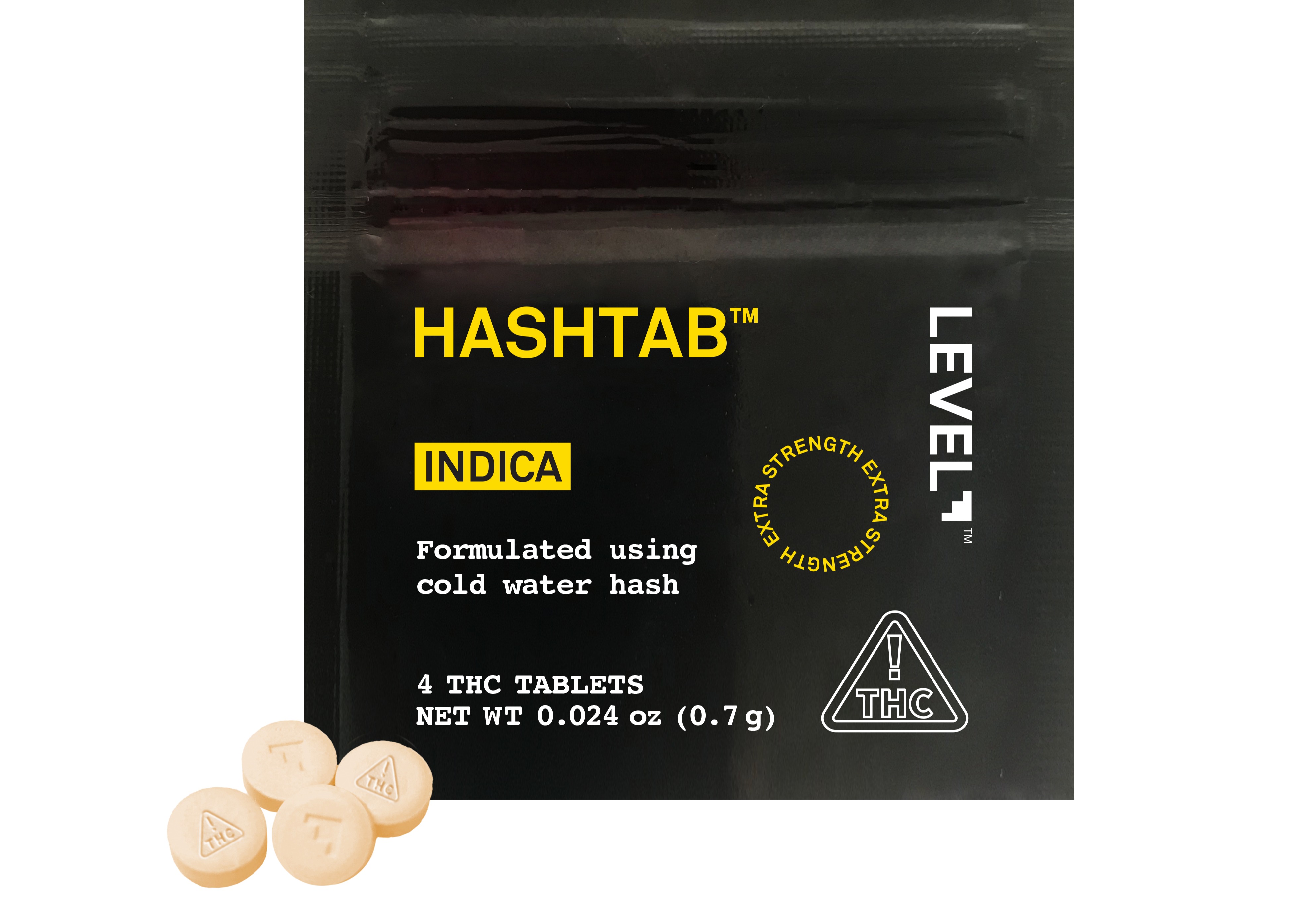 HASHTAB INFUSED TABLETS INDICA 25MG 4-PACK LEVEL M{230} N{S/O}