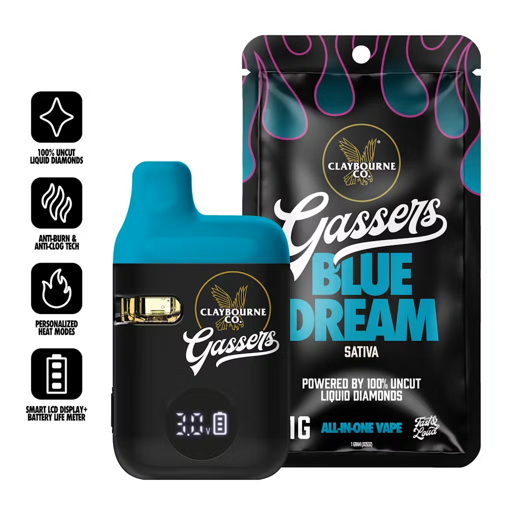Claybourne Co. -  Blue Dream Gassers AIO - 1g