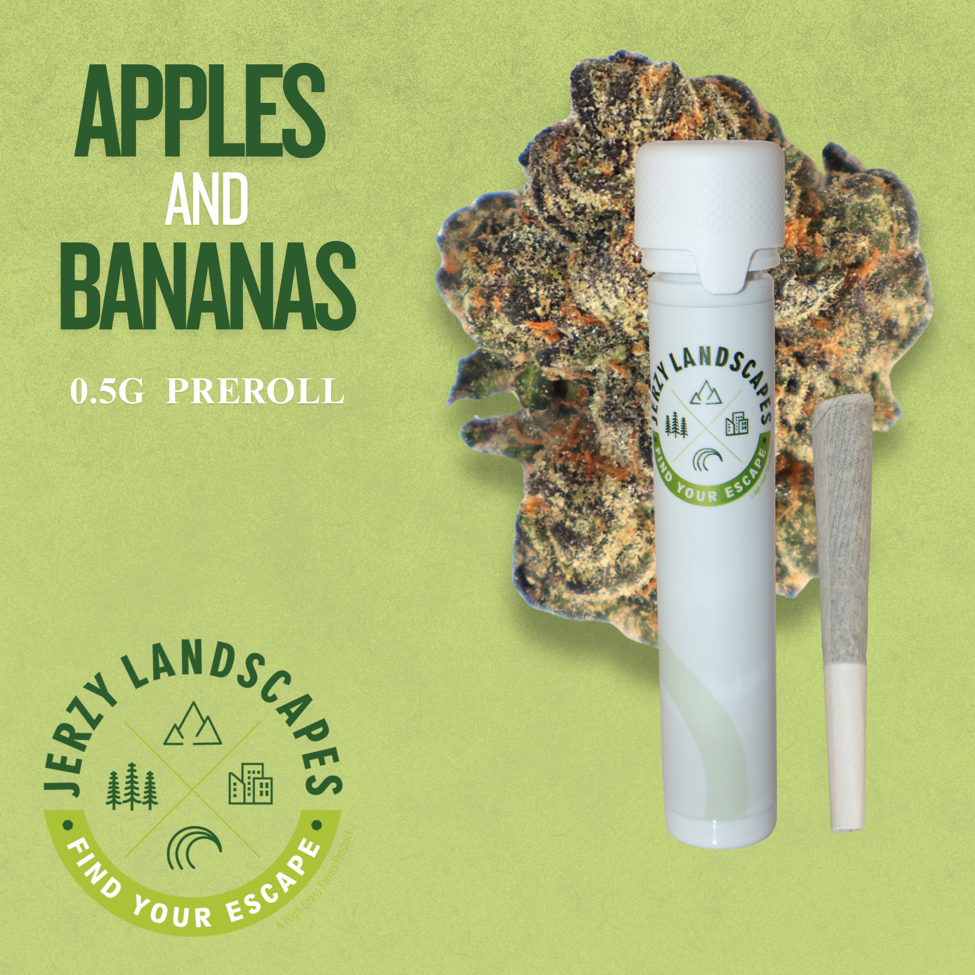 Apples and Bananas - m 84 mm Pre-roll (Case of 50)