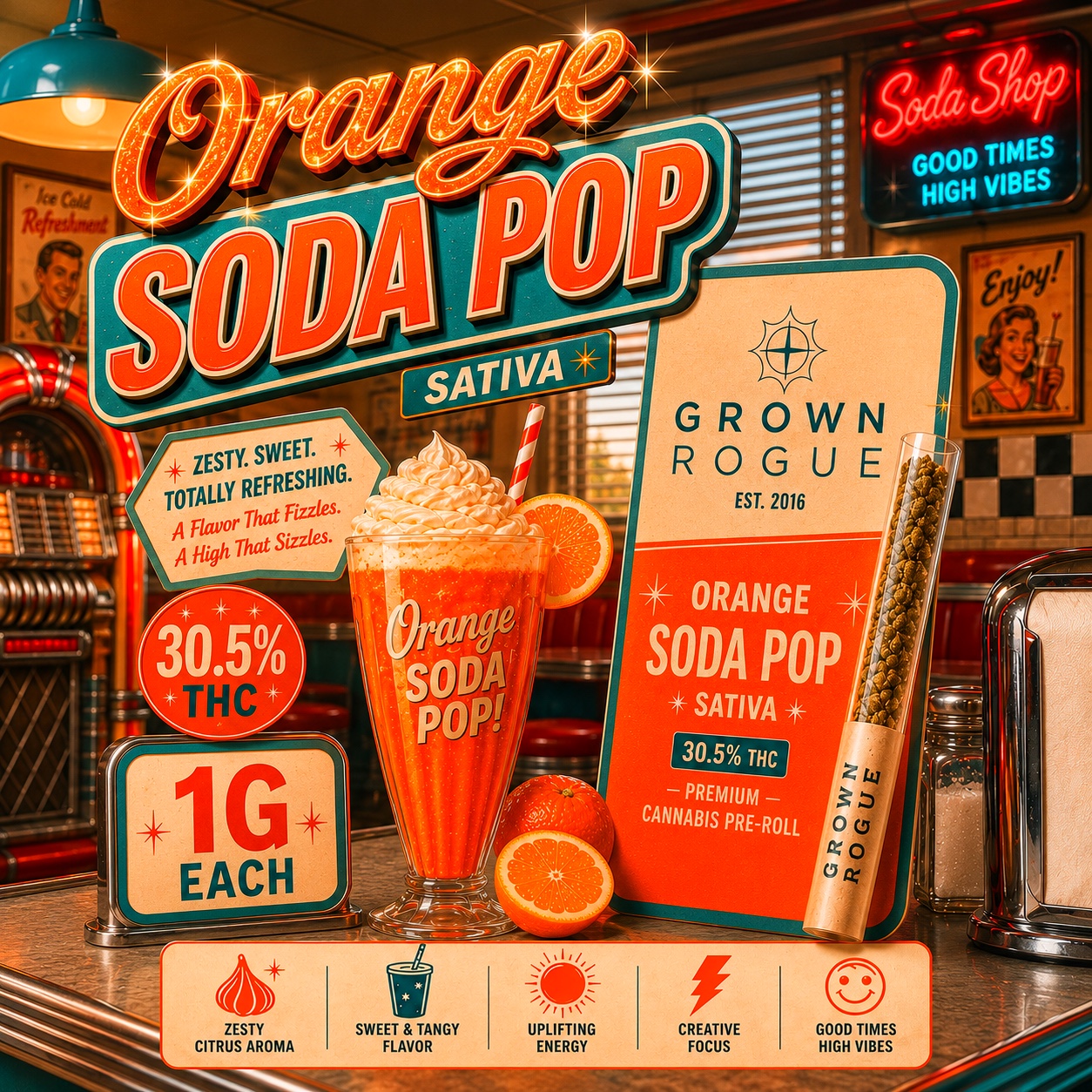 Orange Soda Pop