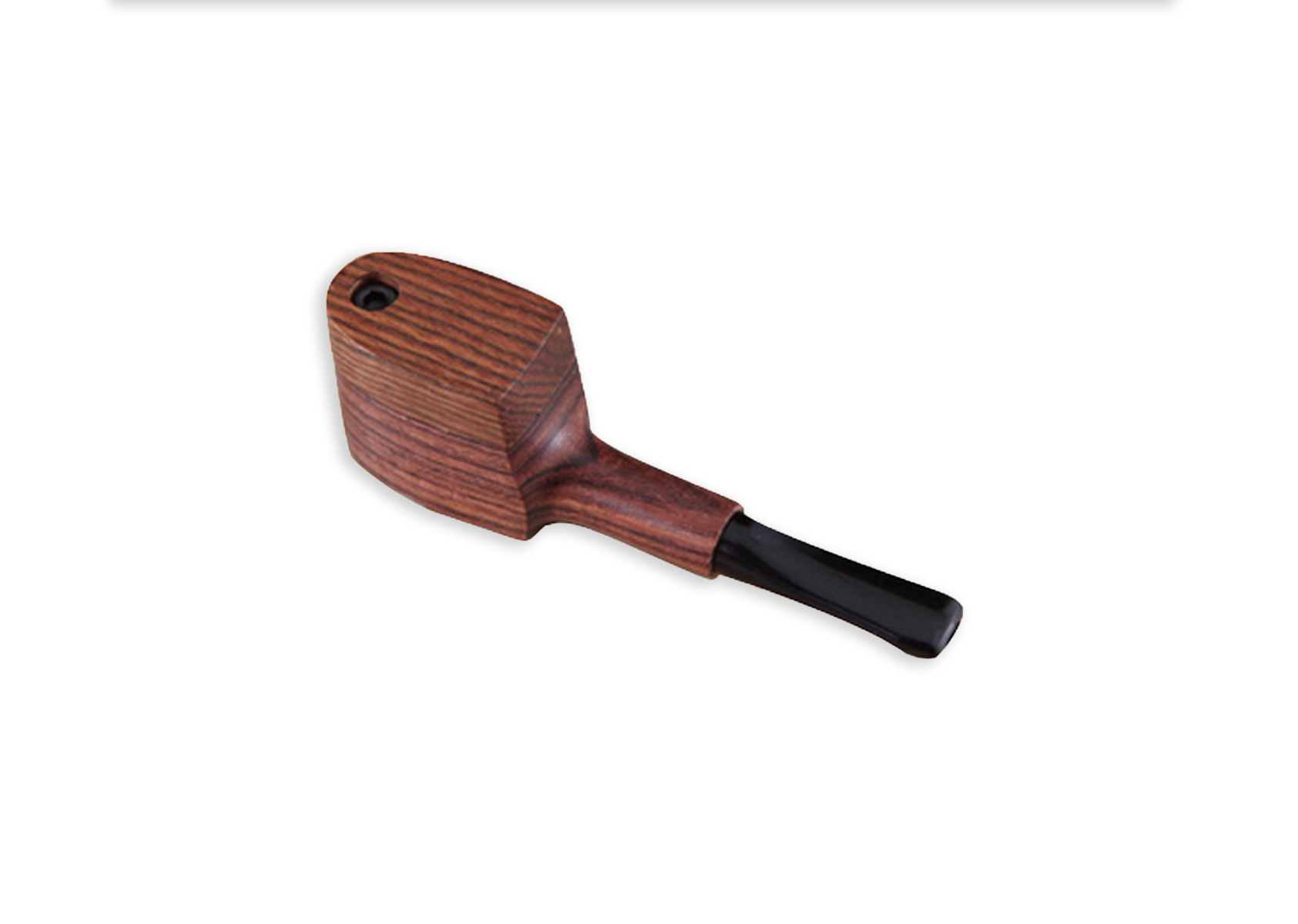 Mini Wooden Hand Pipe with Swivel Top | Rosewood