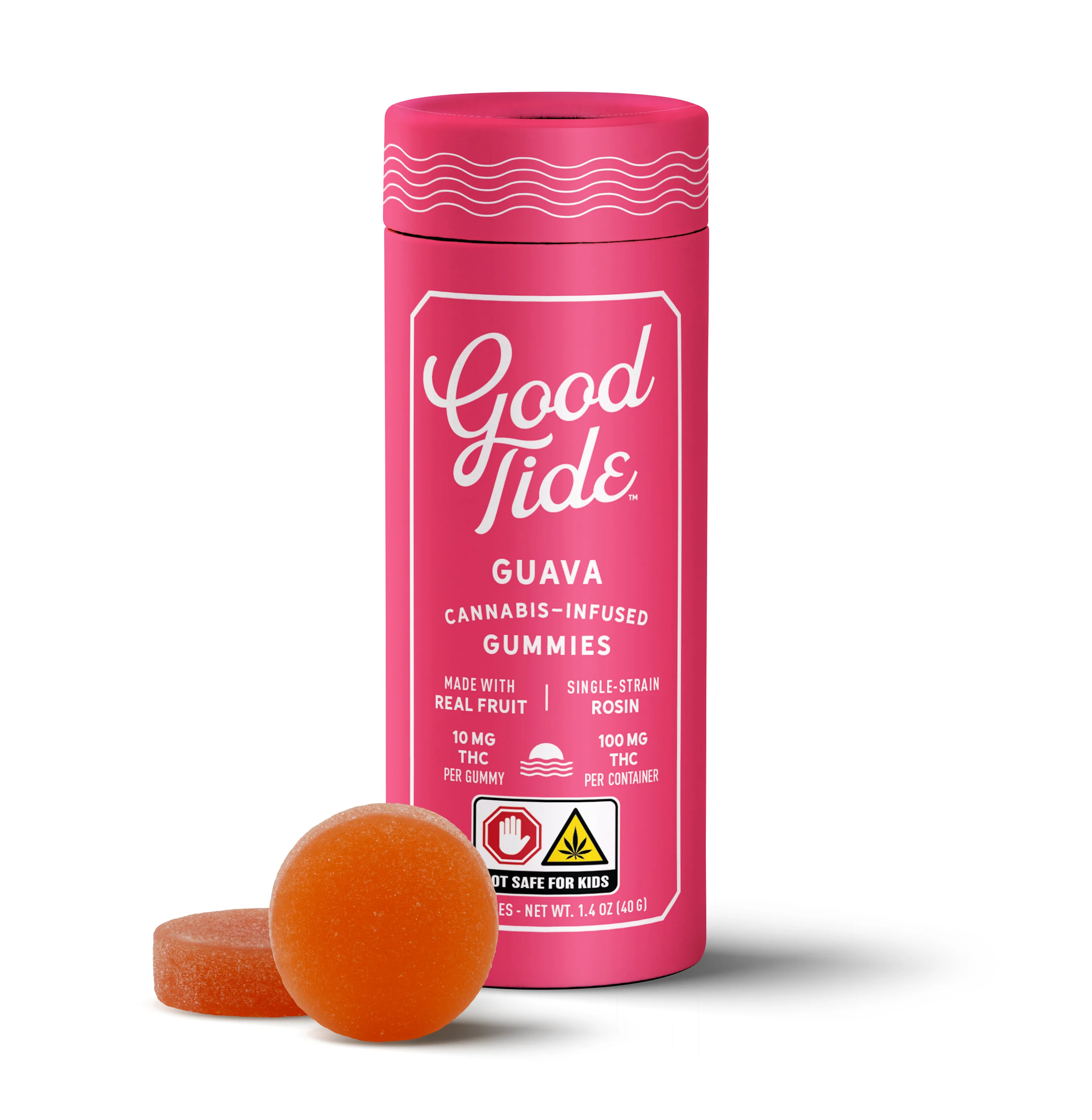 Good Tide - Guava Single Strain Rosin Gummies 100mg/10pk