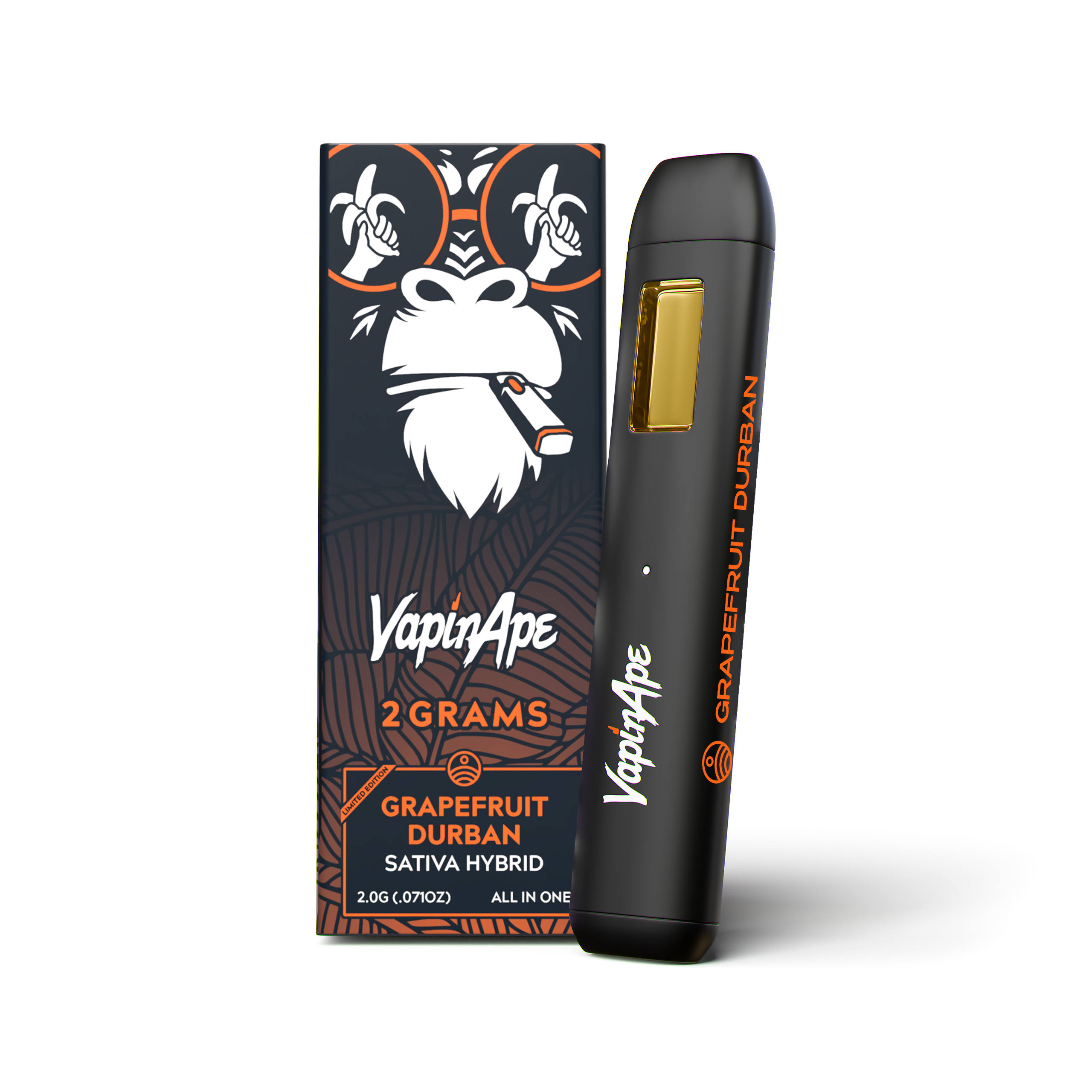 Vapin Ape 2g Full Spectrum Disposable Grapefruit Durban
