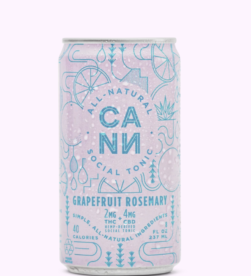 Grapefruit Rosemary Cannabis Infused Social Tonic