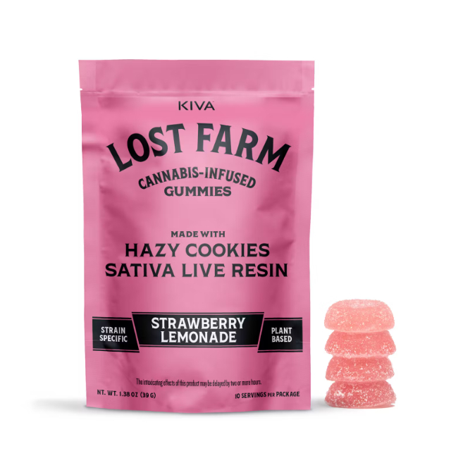 Edible | Lost Farms | Strawberry Lemonade Live Resin | 100mg 10pk