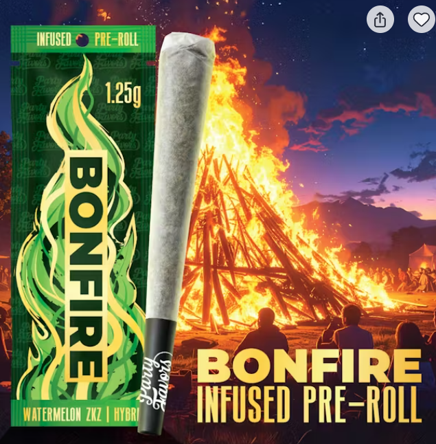 Watermelon ZKZ | Infused Bonfire Pre-roll | 1.25g | Hybrid