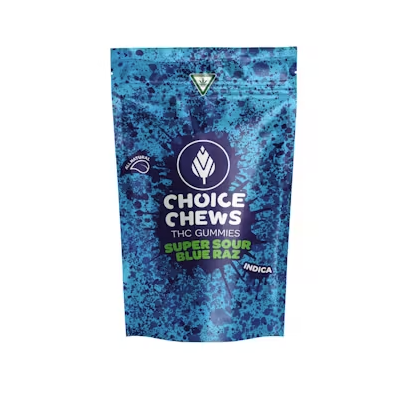 CHOICE | GUMMIES 200MG | SUPER SOUR BLUE RAZ