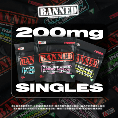 BANNED CO Paradise Punch Single Nerd Gummy 200mg