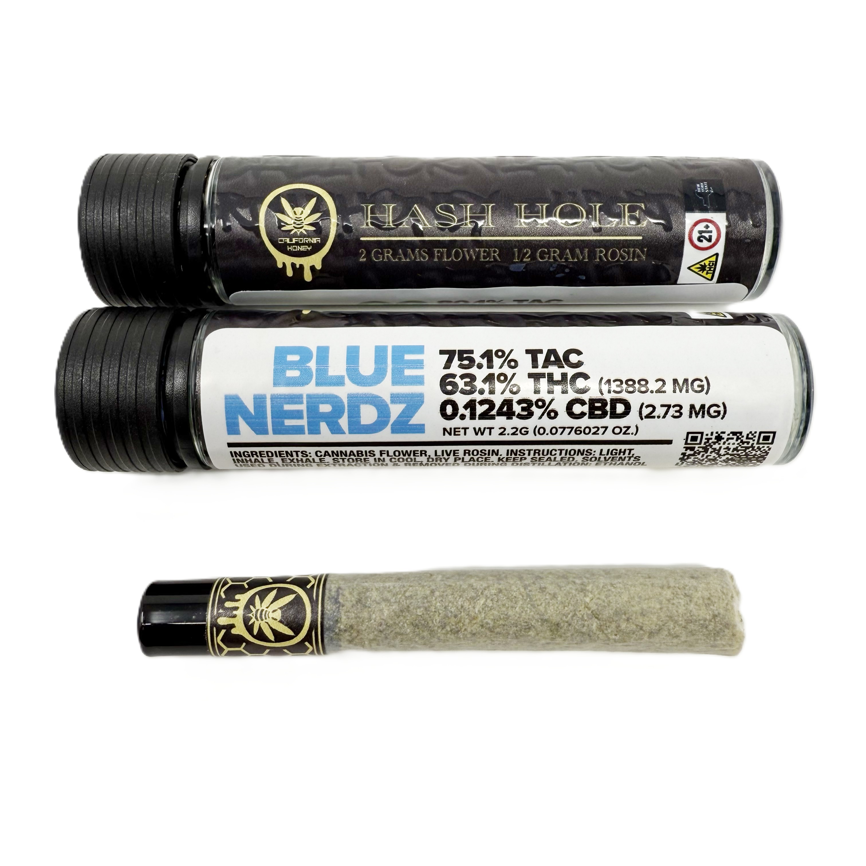 Cali Honey - Blue Nerdz Hash Hole - 2g