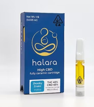 Halara Zkooby Znakz THC:CBD 1:1 Cart