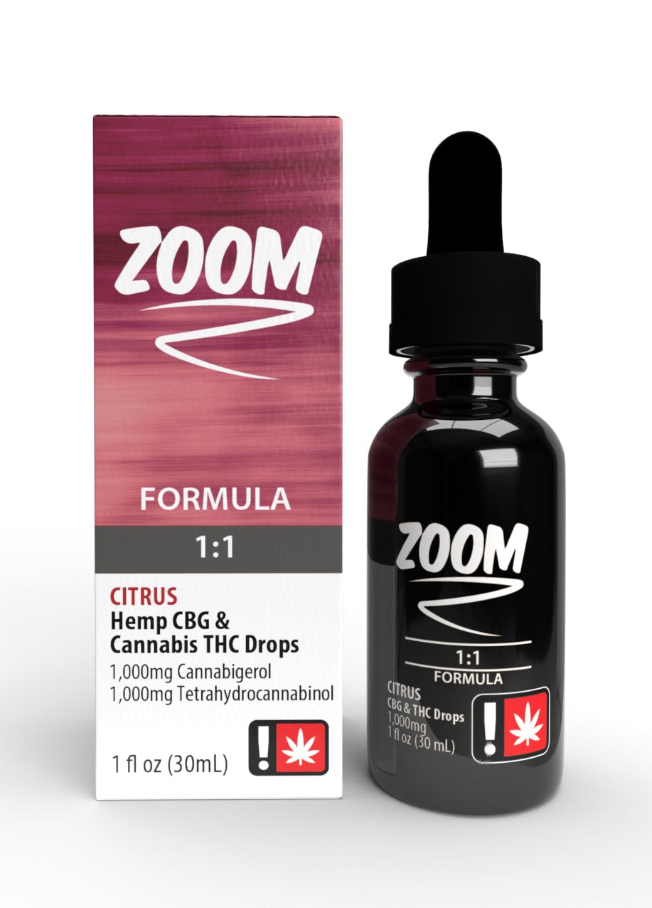 Flavored Tinctures | Citrus | CBG:THC | 1000mg | 1fl oz