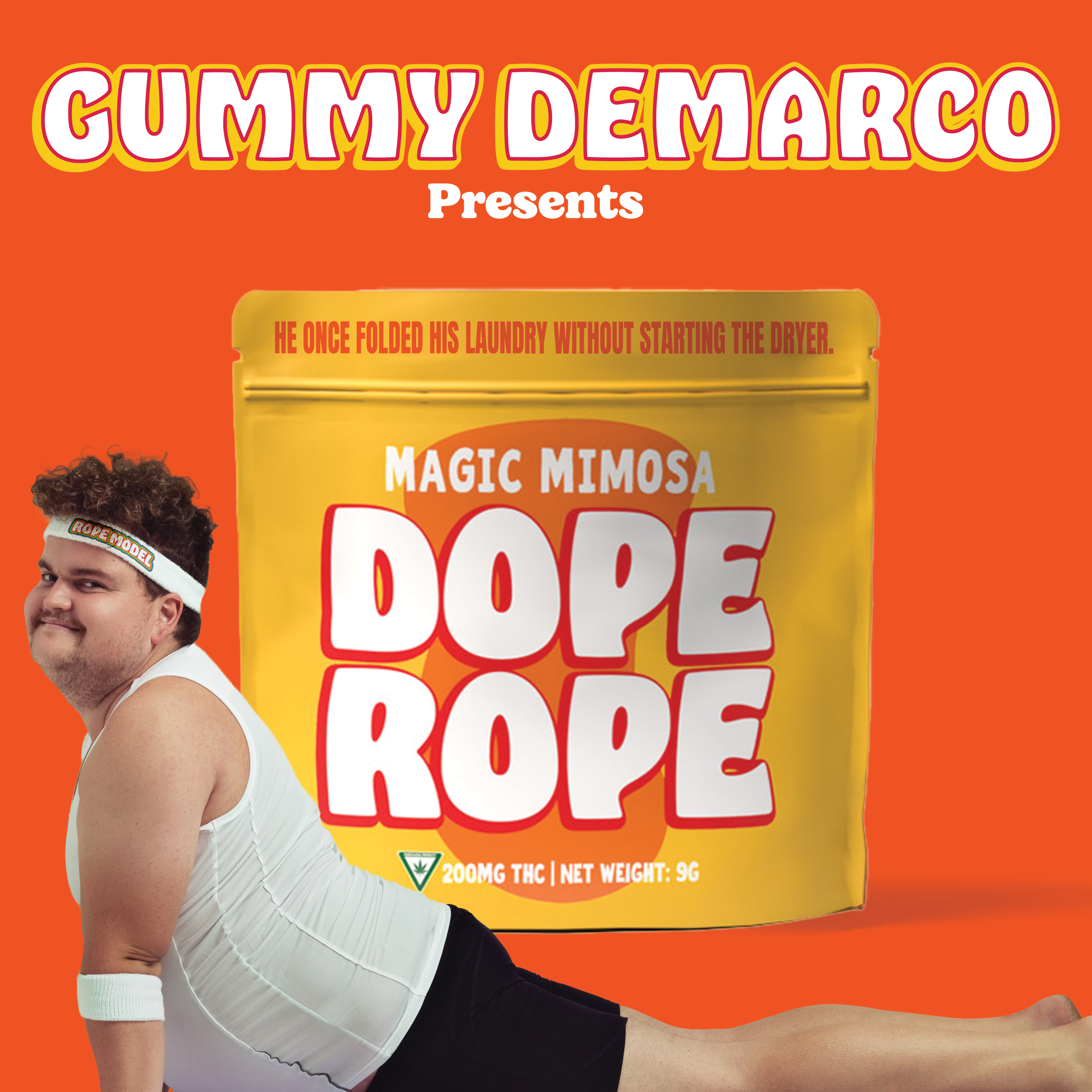 DOPE ROPE | Magic Mimosa | 200MG | Premium Gummy Rope | Uniq Cannabis