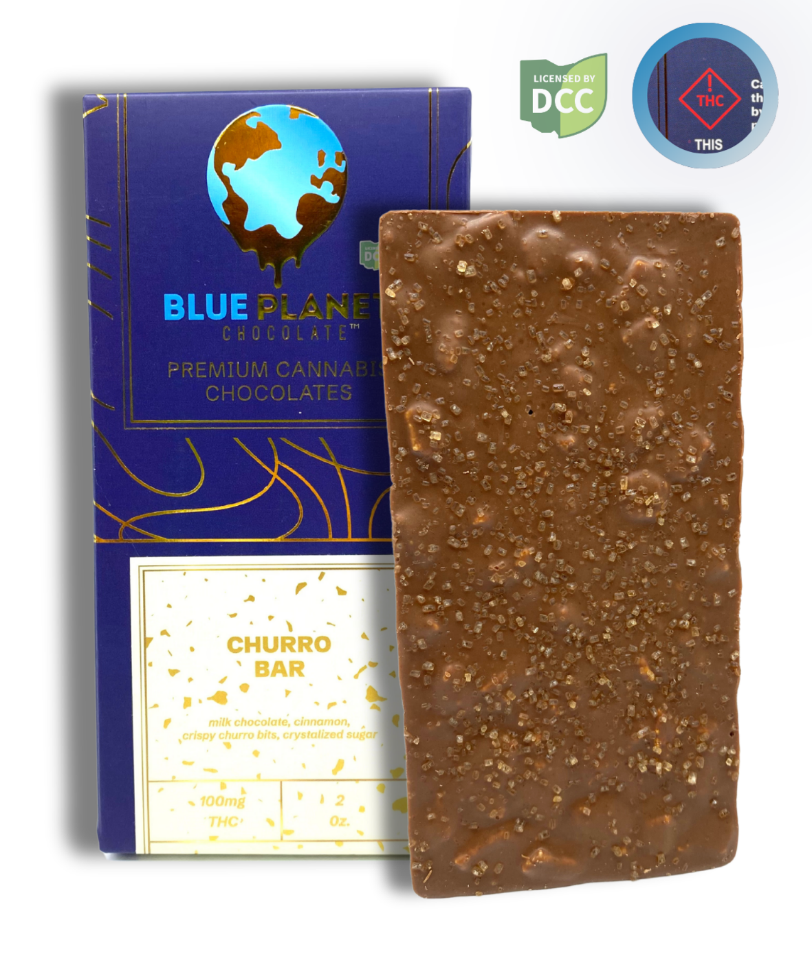 Blue Planet | Chocolates | Milk Chocolate Churro Bar | 100mg