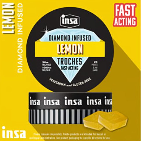 Lemon Diamond Infused Troches | 50mg/20pk (1000 mg)