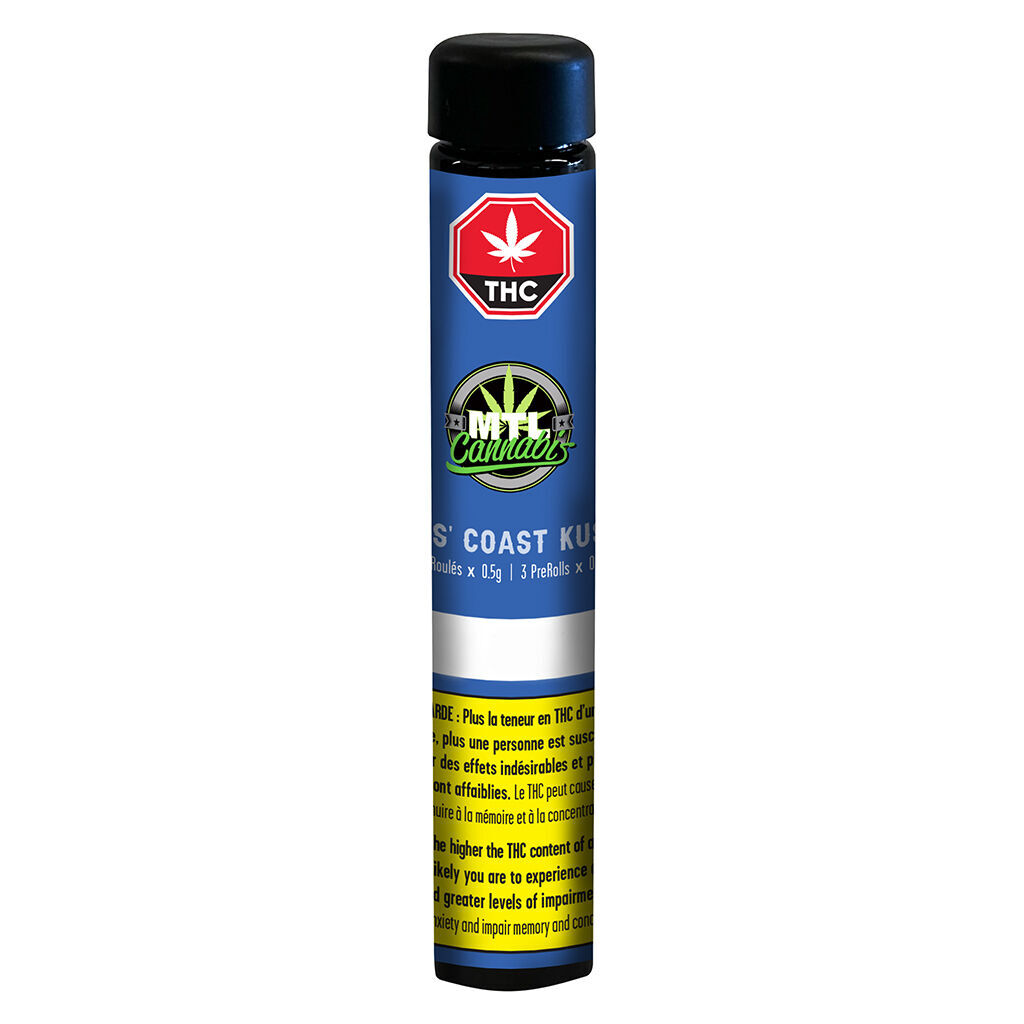 MTL - Wes Coast Kush Pre-Rolls - 3x0.5g