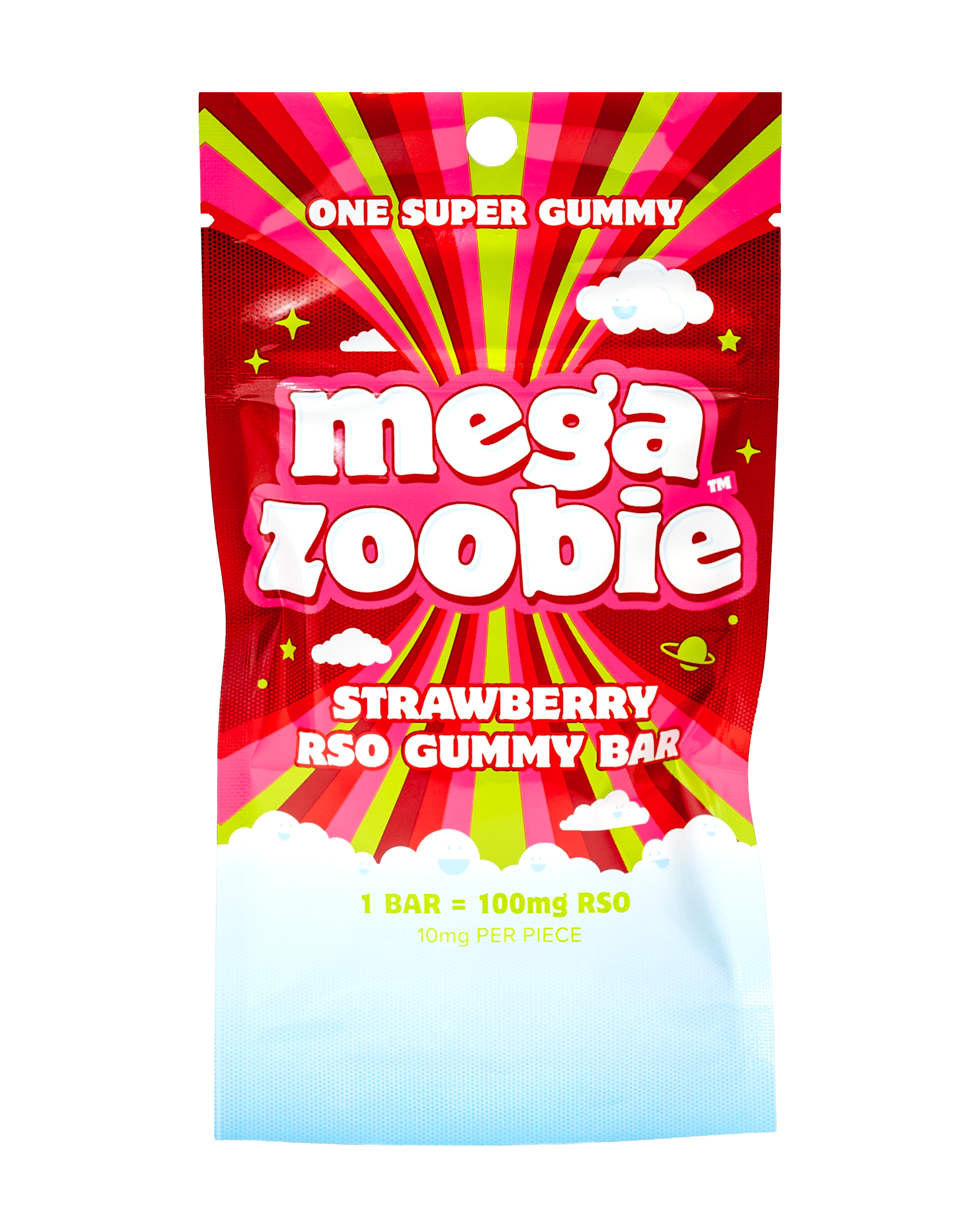 Strawberry | MEGA Zoobies | RSO Gummies