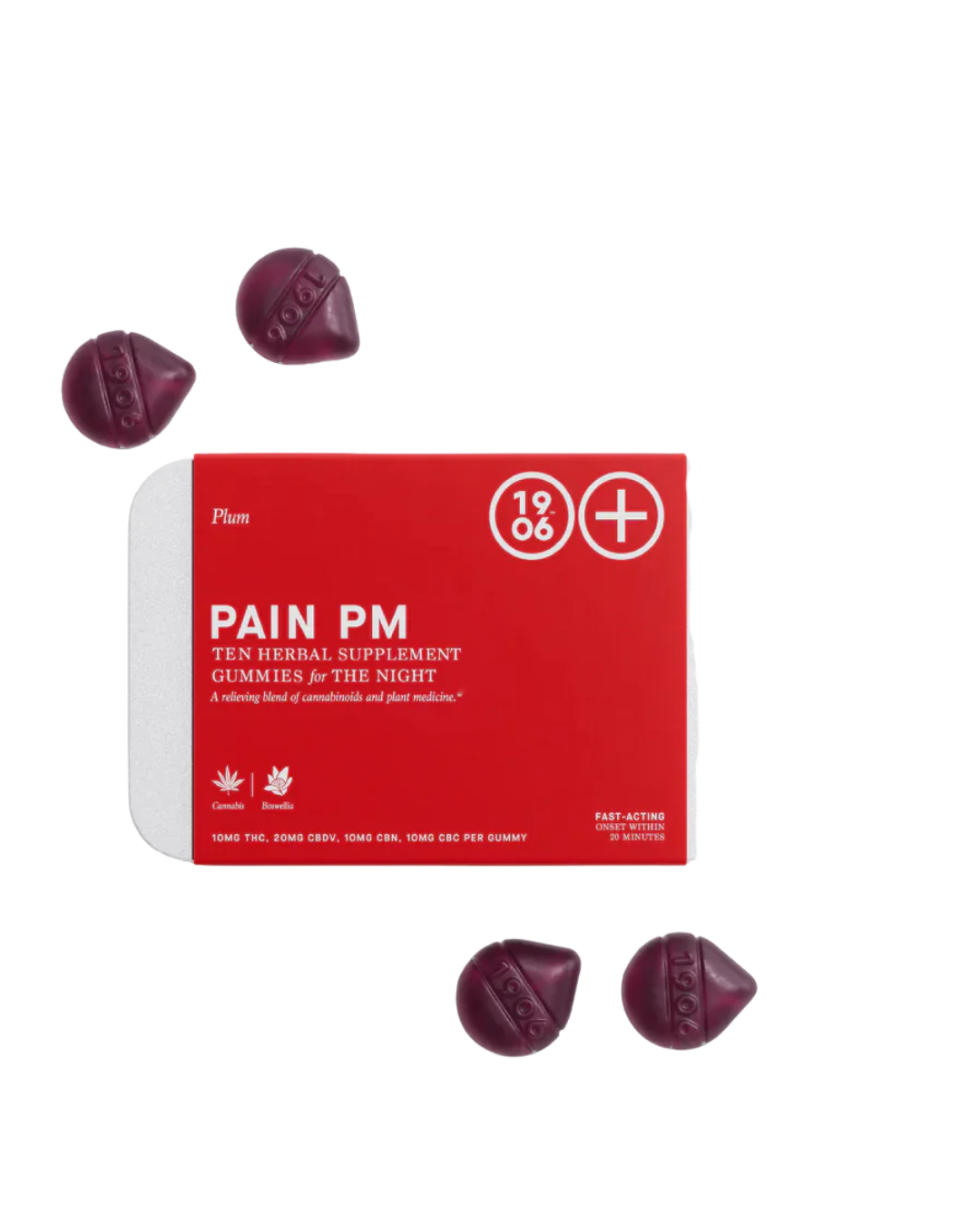 1906 4 Pack Gummy- Relief PM