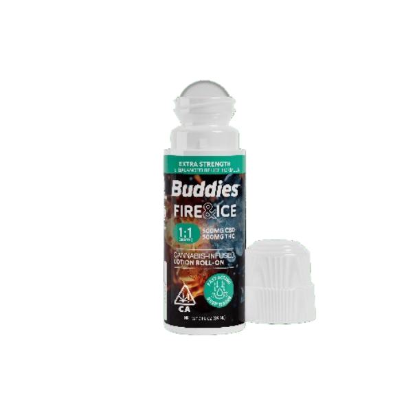 Buddies Brand | Fire & Ice 1:1 Roll-On | 500mg THC/500mg CBD