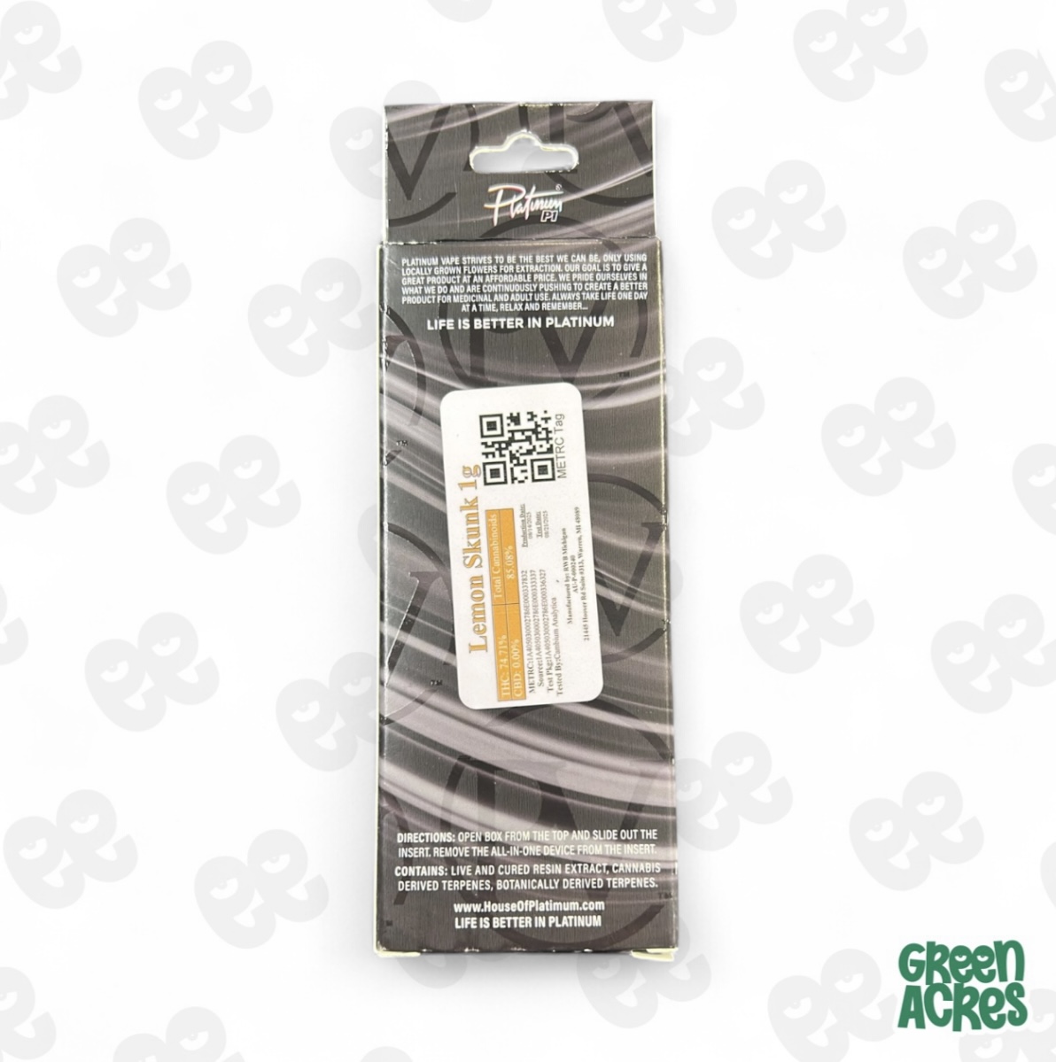 Lemon Skunk 1G Live Resin Vape Disposable