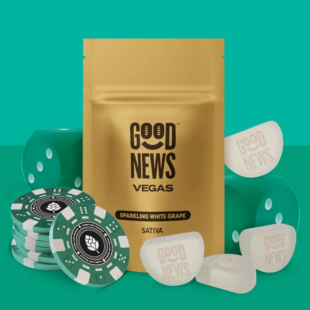 GOOD NEWS Gummies 100mg: Vegas Caffeine 10pc