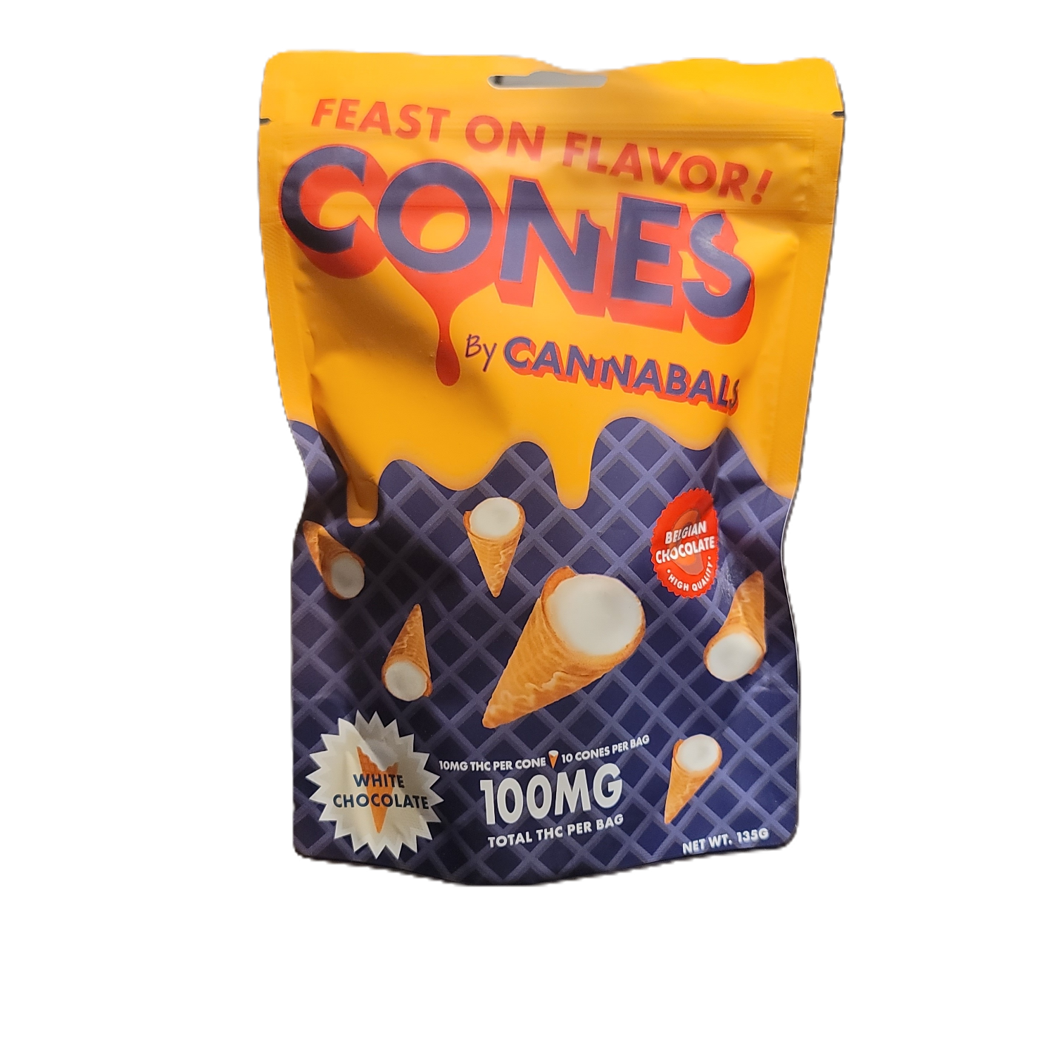 Cannabals | White Chocolate Cones | 10pk | 10mg ea