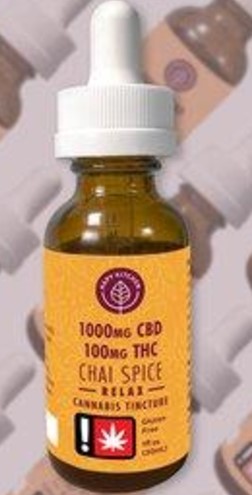 1000 mg THC | Relax Indica Chai Tincture
