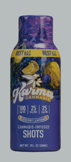 (09908) 4:1:1 100mg Blueberry Lemonade Shot